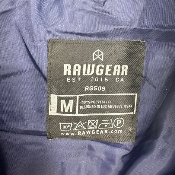 NEW Rawgear Navy Hooded Front Zipped Puffer Vest Sz Medium - Picture 8 of 8